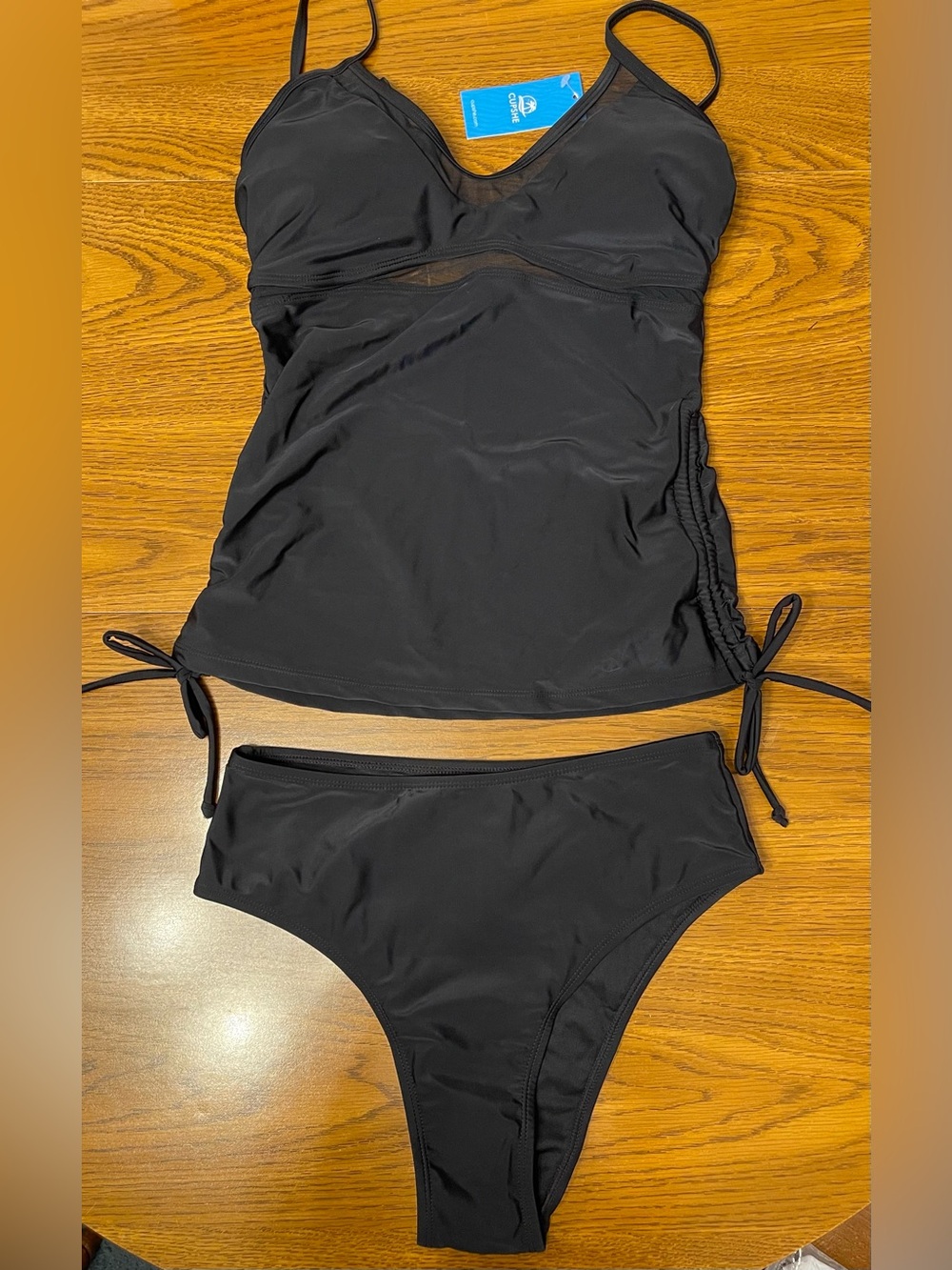 Cupshe Captain Black Tankini Set - Picture 8 of 10